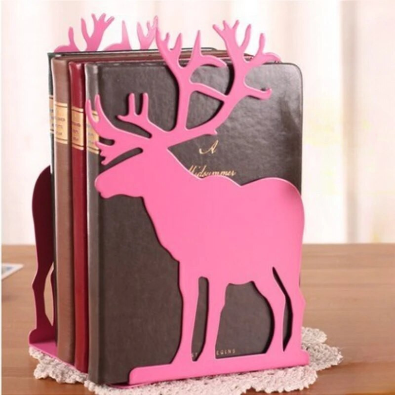 Επιτραπέζιο μεταλλικό βιβλιοπωλείο Δημιουργικό κλιπ βιβλίου Elk σε σχήμα L Σχολικό προμήθειες ραφιών αποθήκευσης και ταξινόμησης βιβλίων γραφείου