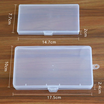 Νέα αυτοκόλλητα χαρτικά Πλαστικό κουτί αποθήκευσης Organizer Διαφανές επιτραπέζιο δοχείο αποθήκευσης Πλαστική θήκη εργαλείων τέχνης για χειροτεχνία