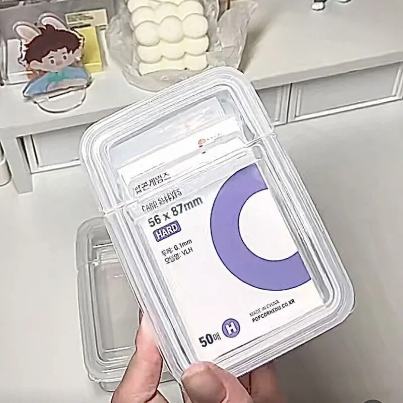 INS-i läbipaistev plastikust hoiukarp 3-tolline fotokaardid Väikesed kaardisalvestuskastid Lauakorraldaja klassifikatsioonikarp Kirjatarbed