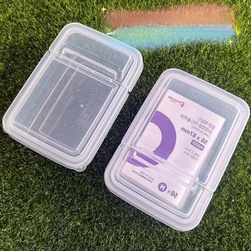 INS-i läbipaistev plastikust hoiukarp 3-tolline fotokaardid Väikesed kaardisalvestuskastid Lauakorraldaja klassifikatsioonikarp Kirjatarbed