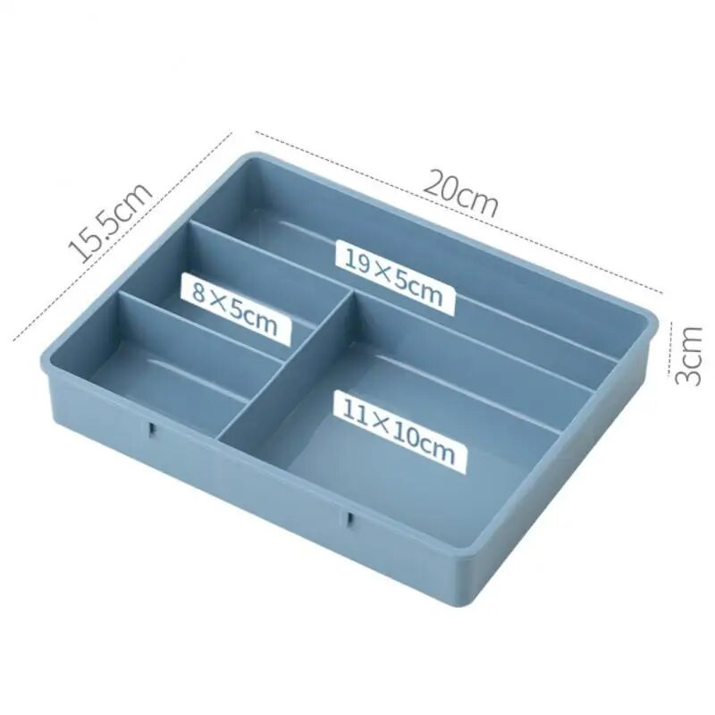 Rakstāmgalda atvilktņu organizators, sakraujams daudzšūnu uzglabāšanas kastes paplāte tualetes galds rotaslietas organizators grima organizētājs mājas birojam