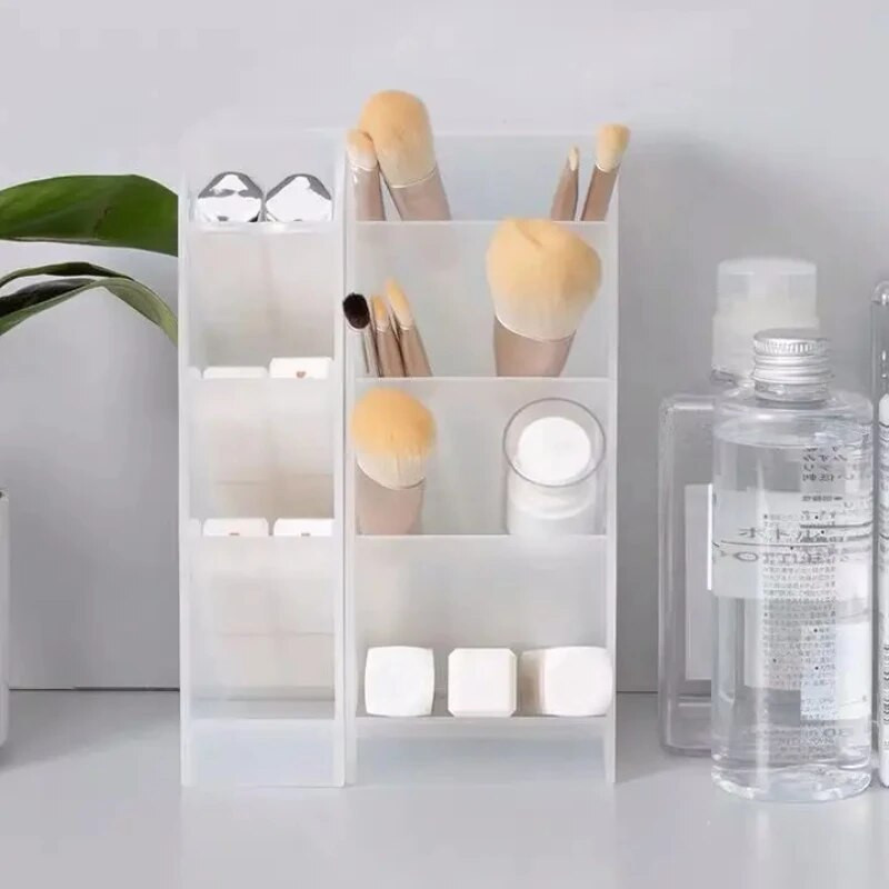 Kawaii Creative Multifunktsionaalne 4 ruudustikuga lauaarvuti pliiatsihoidja meigihoidja koolikontori tarvikud pliiatsihoidja