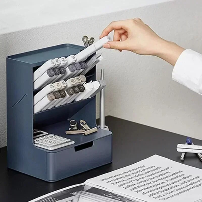 Πολυλειτουργική λοξή θήκη για στυλό Αποθήκευση Box Office Desktop Organizer Στυλό Κάδος Φοιτητικό επιστολόχαρτο Αξεσουάρ γραφείου Δώρο