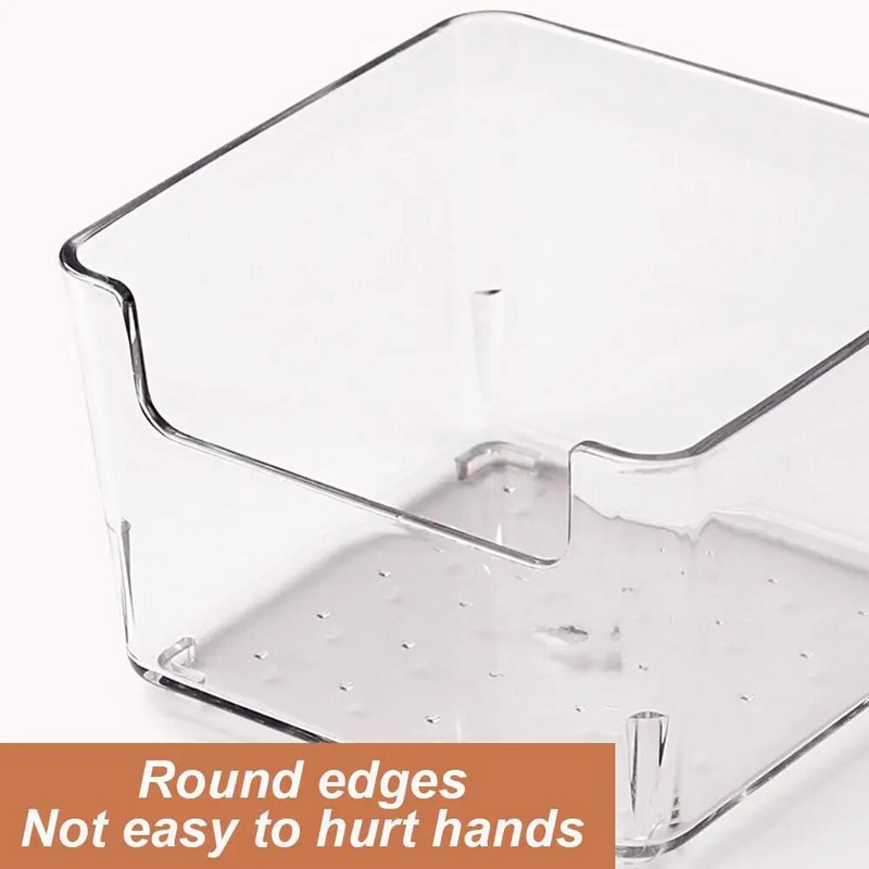 Απλή διαφανής σημείωση Κουτί αποθήκευσης Ακρυλικό αδιάβροχο συρτάρι Ξεχωριστή θήκη αποθήκευσης για φοιτητές Οργάνωση επιτραπέζιων ειδών γραφικής ύλης