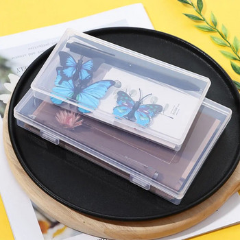 Ins Transparent Desktop Organizer Pencil Box Plastic Desk Storage Box Classification Box Σχολική προμήθειες γραφείου Χαρτικά