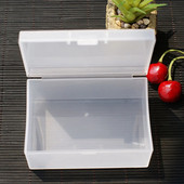 Mini plastkarp ristkülikukujuline kast läbipaistev kast pakkekarp hoiukarp Tolmukindel vastupidav tugev ehete hoiukarbi konteiner