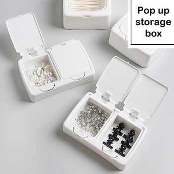 White Storage Box Επιτραπέζιο Organizer Μεγάλης χωρητικότητας Καρτ ποστάλ Αυτοκόλλητα Κουτί Υποσυσκευασία