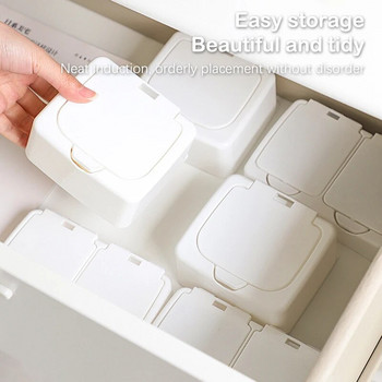 White Storage Box Επιτραπέζιο Organizer Μεγάλης χωρητικότητας Καρτ ποστάλ Αυτοκόλλητα Κουτί Υποσυσκευασία
