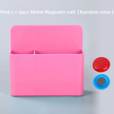 Μαγνητικό κουτί αποθήκευσης χρώματος Candy Πλαστικός πίνακας μαρκαδόρος Στυλόθήκη Ψυγείο Δοχείο γραφείου σπιτιού Ατζέντα Σχολικά είδη