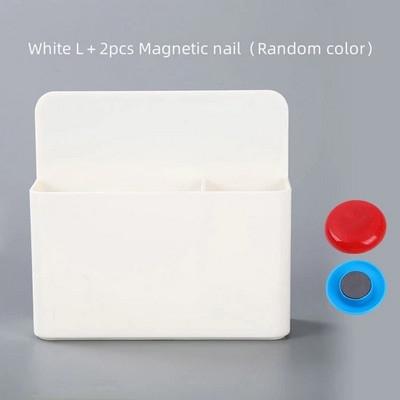 Μαγνητικό κουτί αποθήκευσης χρώματος Candy Πλαστικός πίνακας μαρκαδόρος Στυλόθήκη Ψυγείο Δοχείο γραφείου σπιτιού Ατζέντα Σχολικά είδη