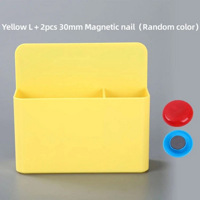 Μαγνητικό κουτί αποθήκευσης χρώματος Candy Πλαστικός πίνακας μαρκαδόρος Στυλόθήκη Ψυγείο Δοχείο γραφείου σπιτιού Ατζέντα Σχολικά είδη