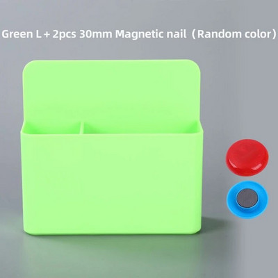 Μαγνητικό κουτί αποθήκευσης χρώματος Candy Πλαστικός πίνακας μαρκαδόρος Στυλόθήκη Ψυγείο Δοχείο γραφείου σπιτιού Ατζέντα Σχολικά είδη