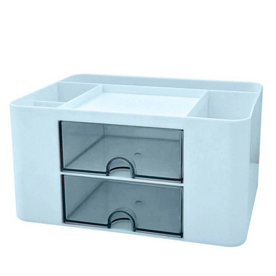 Kawaii 9 ruudustikuga ABS-sahtliga lauakork, multifunktsionaalne kosmeetika-meik Kontorilaud Kirjatarvete hoiukarbihoidikud