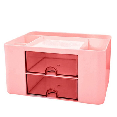 Kawaii 9 ruudustikuga ABS-sahtliga lauakork, multifunktsionaalne kosmeetika-meik Kontorilaud Kirjatarvete hoiukarbihoidikud