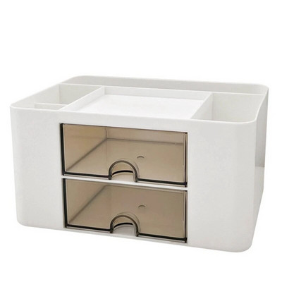 Kawaii 9 ruudustikuga ABS-sahtliga lauakork, multifunktsionaalne kosmeetika-meik Kontorilaud Kirjatarvete hoiukarbihoidikud