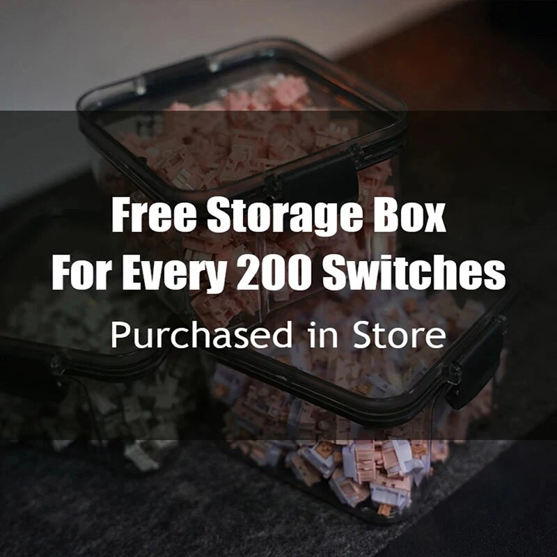 1PC Keyboard Switches Container Storage Box PC Polycarbonate Switches Box for Mechanical Keyboard 460/700ml Desk Storage Boxes