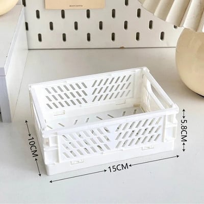 Salokāma glabāšanas kaste Saliekamais grozs Saliekams Stacionārais organizators Jauki grims Juvelierizstrādājumu rotaļlietu kastītes uzglabāšanas galda organizatoram