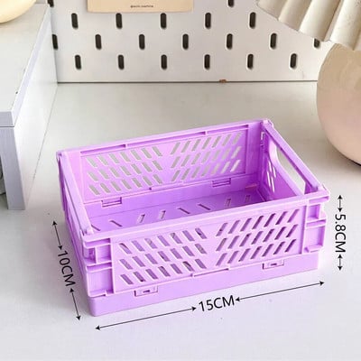 Salokāma glabāšanas kaste Saliekamais grozs Saliekams Stacionārais organizators Jauki grims Juvelierizstrādājumu rotaļlietu kastītes uzglabāšanas galda organizatoram