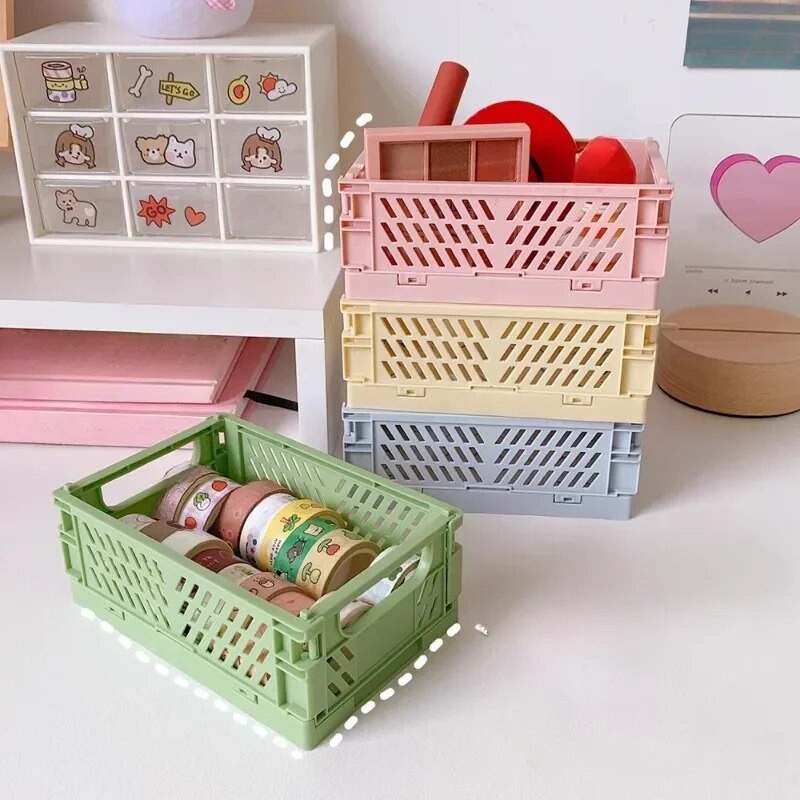 Salokāma glabāšanas kaste Saliekamais grozs Saliekams Stacionārais organizators Jauki grims Juvelierizstrādājumu rotaļlietu kastītes uzglabāšanas galda organizatoram