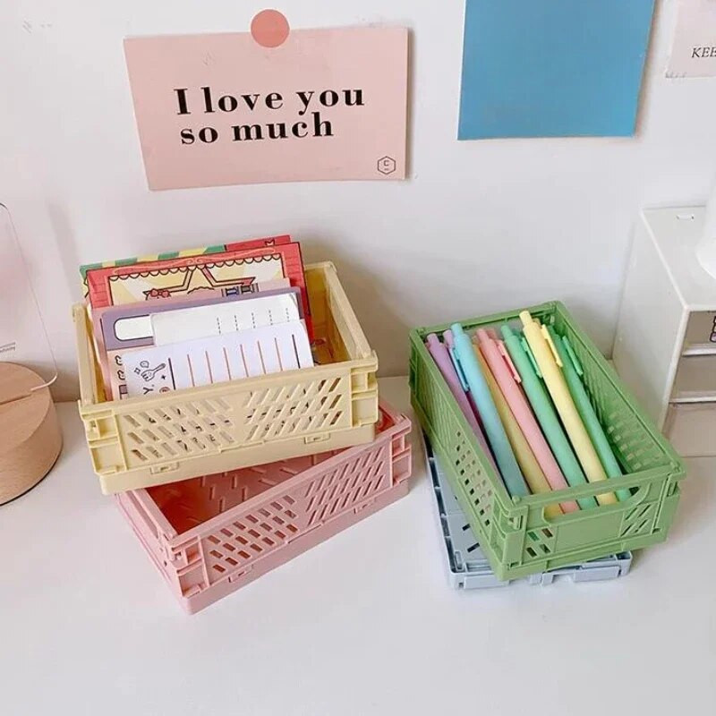 Salokāma glabāšanas kaste Saliekamais grozs Saliekams Stacionārais organizators Jauki grims Juvelierizstrādājumu rotaļlietu kastītes uzglabāšanas galda organizatoram