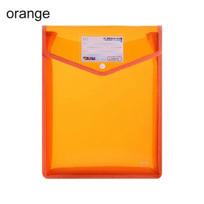A4 failikaustad Dokumendikott läbipaistev värviline plastikust kontori dokumendikott plastpandlaga dokumendikott Suure mahutavusega kott