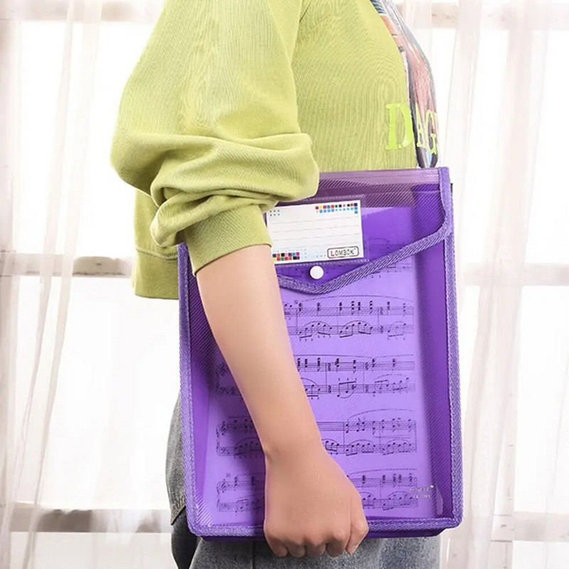 A4 failikaustad Dokumendikott läbipaistev värviline plastikust kontori dokumendikott plastpandlaga dokumendikott Suure mahutavusega kott