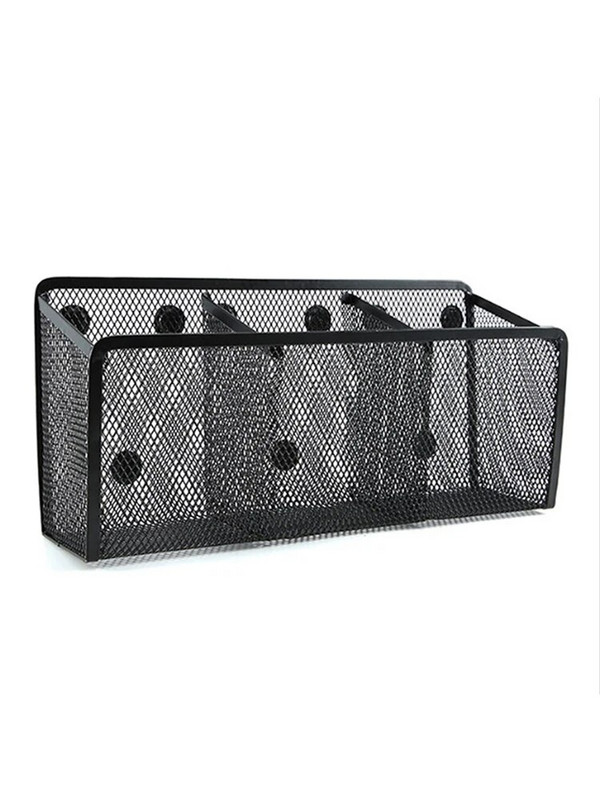 Multifunktsionaalne magnetiline hoiukorv Loominguline magnetiline metallist võrgust pliiatsihoidja Kodukontori prügikorter 1/2/3 võre valikuline