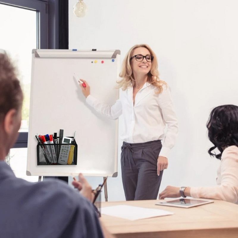 Multifunktsionaalne magnetiline hoiukorv Loominguline magnetiline metallist võrgust pliiatsihoidja Kodukontori prügikorter 1/2/3 võre valikuline