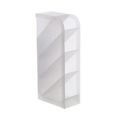 Läbipaistev lauapliiatsihoidja pliiats meigipintsel huulepulga korraldaja hoiukarp lastele pühadepeo kingitus