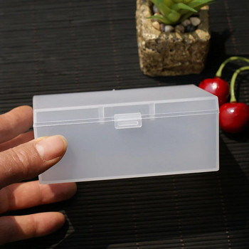 Πλαστικό ορθογώνιο κουτί ημιδιαφανές χαρτικά κουτί μολυβιών Αυτοκόλλητα κουτί αποθήκευσης Ανθεκτικό στη σκόνη Ανθεκτικό ανθεκτικό κοσμηματοθήκη