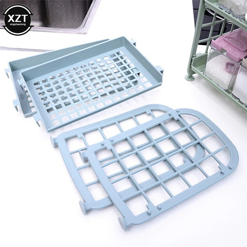 Lauaarvuti kahekihiline õõnesriiul plastikust kosmeetika Viimistlustarvikud Loominguline korraldaja 2 tasandi riiulihoidja hoiurest