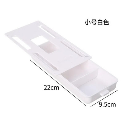 Paslėpto stalčiaus tvarkyklė be perforavimo po stalu Raštinės reikmenų dėžutė Įklijuoti Mažas stalčiaus dėklas po stalčiumi Rašomojo stalo laikiklis