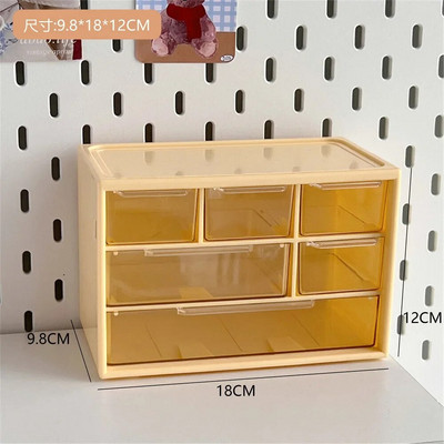 Liugongge rokas konts Lielas ietilpības kosmētikas kancelejas piederumu glabāšanas kaste ar krāsu lēcieniem