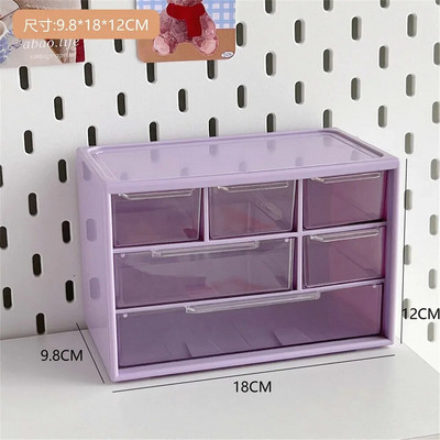 Liugongge rokas konts Lielas ietilpības kosmētikas kancelejas piederumu glabāšanas kaste ar krāsu lēcieniem