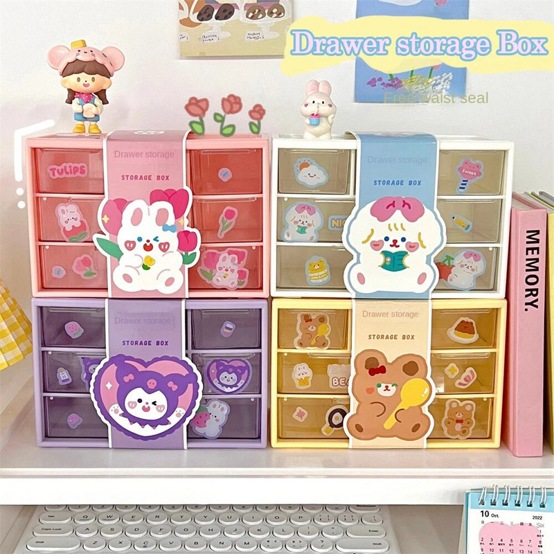 Liugongge rokas konts Lielas ietilpības kosmētikas kancelejas piederumu glabāšanas kaste ar krāsu lēcieniem