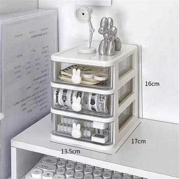 Rabbit Desktop Organizer Συρτάρι Κουτί αποθήκευσης Κοσμηματοθήκη Κλιπ μαλλιών Κλιπ κεφαλής Αξεσουάρ σχοινί Ράφι αποθήκευσης