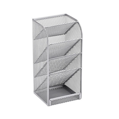 Võrgusilmast kirjatarvete Caddy lauaplaneerija 4 pesaga hoiustamise jaoks Värvilised pliiatsid värvipliiatsid Värvipintslid Art Studio kontor