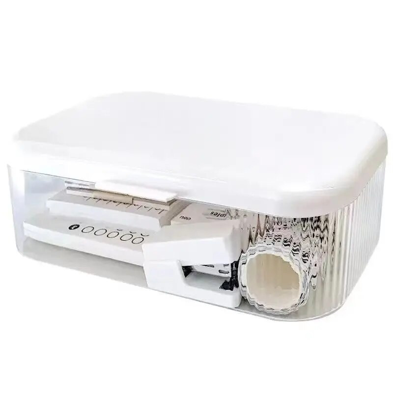 Ins Διάφανη θήκη τηλεφώνου Organizer Κουτί αποθήκευσης με κάλυμμα Οικιακή επιφάνεια εργασίας Ακρυλικό Sundries Θήκη θήκης καλαθιού τηλεφώνου