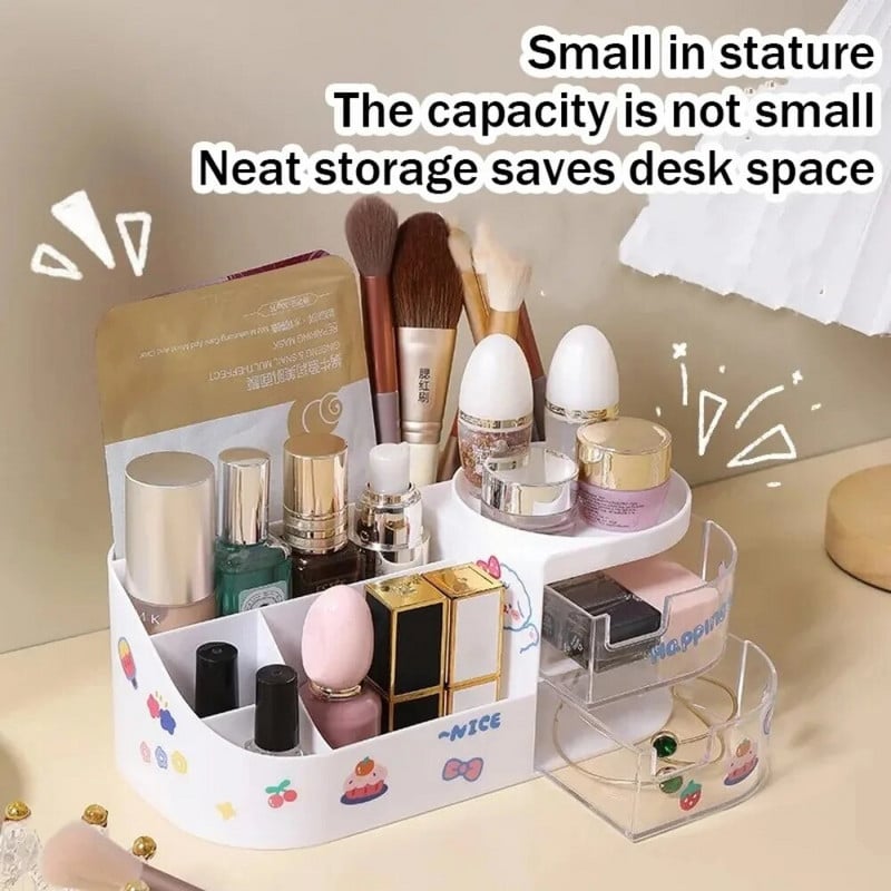 Ιαπωνικού τύπου Desk Organizer Χαριτωμένο πολυλειτουργικό συρτάρι χωρισμάτων μεγάλης χωρητικότητας Desktop organizer χαρτικών κουτί αποθήκευσης
