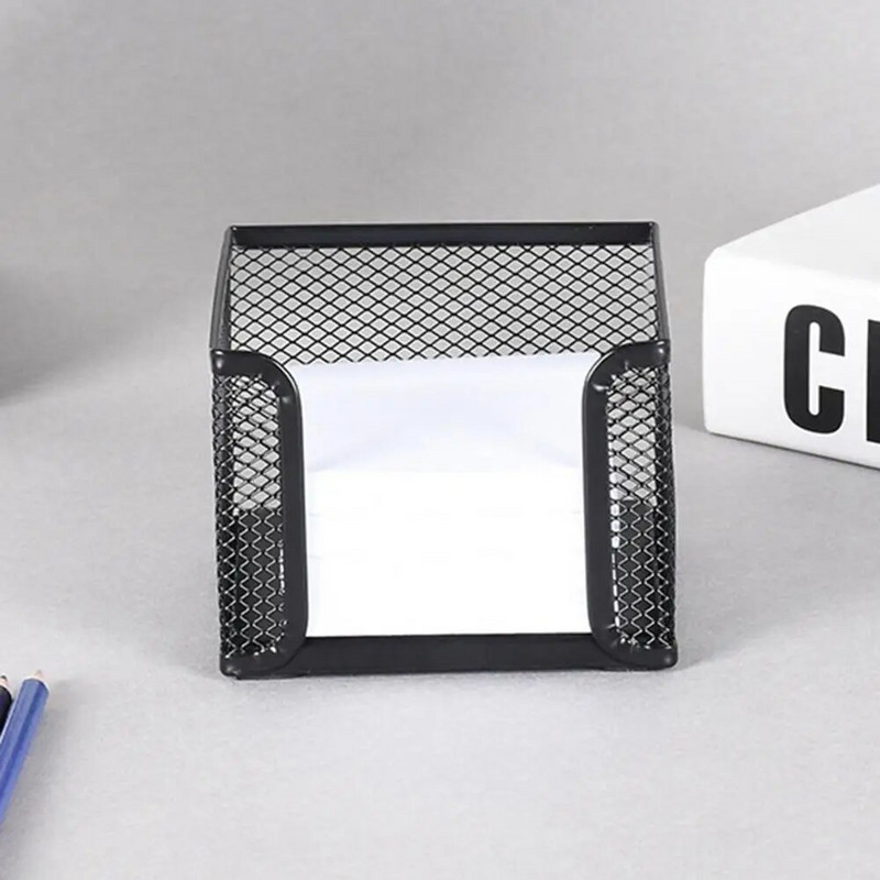Užrašų bloknoto laikiklis Metalinis darbalaukio užrašų bloknotas Lipnus užrašų tinklelis didelės talpos lengvas užrašų bloknoto konteineris namų reikmenys