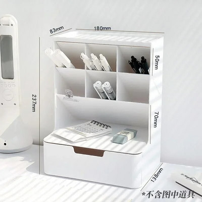 Multifunktsionaalne kaldus pliiatsihoidja Kontori lauaarvuti organiseerimispliiatsid Õpilasele kingituseks kirjatarvete hoiukarp Lauatarvikud