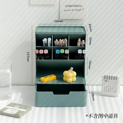 Multifunktsionaalne kaldus pliiatsihoidja Kontori lauaarvuti organiseerimispliiatsid Õpilasele kingituseks kirjatarvete hoiukarp Lauatarvikud