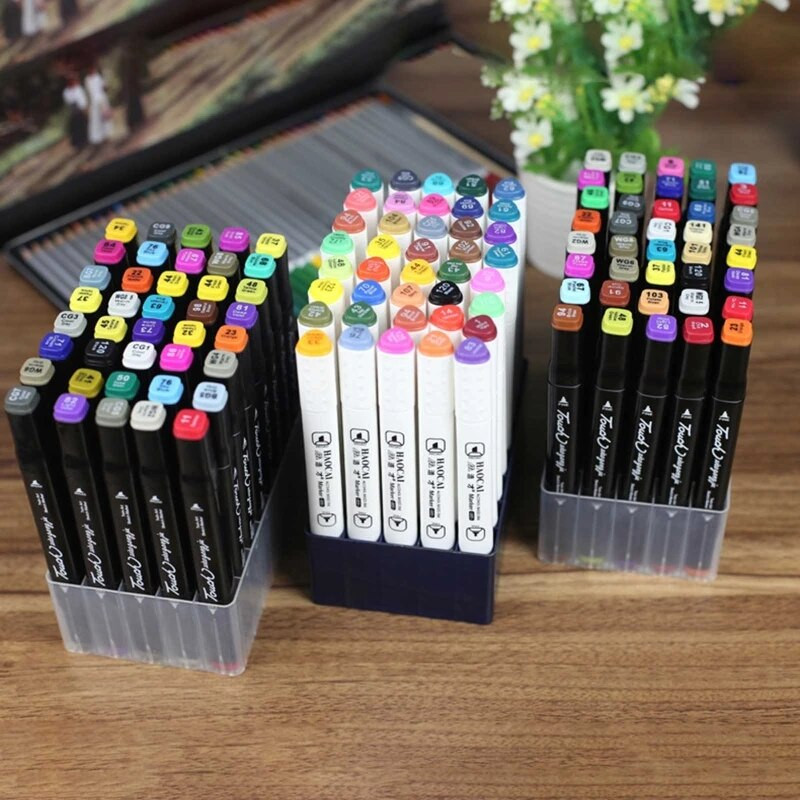 Πολυλειτουργικό Desk Organizer Marker Pen Organizer Box Marker Stand Stand Organizer Makeup Στοιβαζόμενη θήκη για στυλό