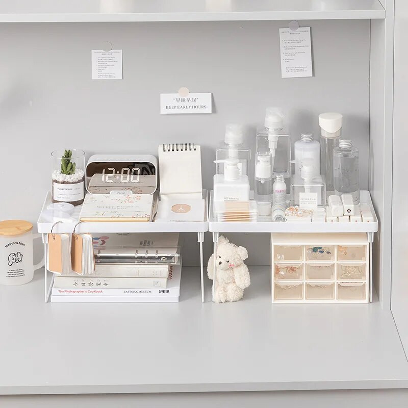 Kirjatarvete Laud Organiseerija Riiul Kontoritarbed Rauast kihiline nagi Ühiselamu Kodu Lauaarvuti Kosmeetikahoidla Kokkupandav alus