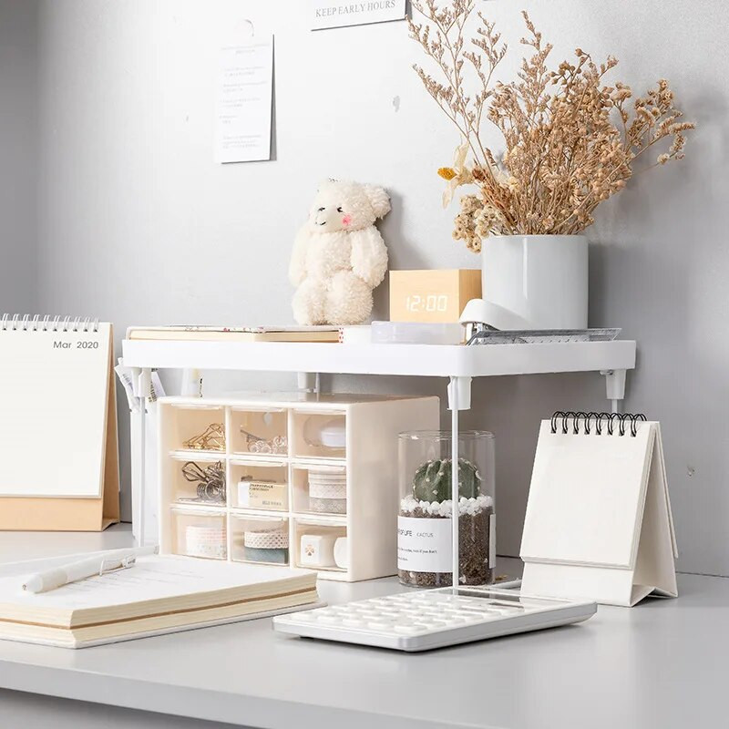 Kirjatarvete Laud Organiseerija Riiul Kontoritarbed Rauast kihiline nagi Ühiselamu Kodu Lauaarvuti Kosmeetikahoidla Kokkupandav alus