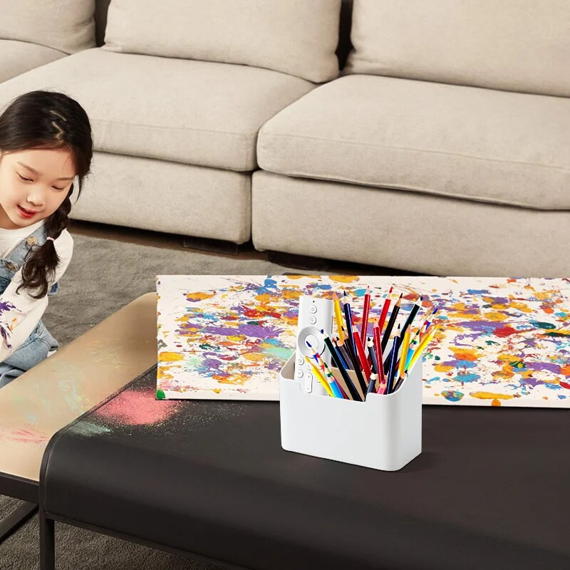 Kaugjuhtimispuldi hoiukarp Praktiline salvrätikukarp Kodu kosmeetikahoidla Box Office Laud Hoiuhoidja pliiatsihoidja lauaarvuti kronstein