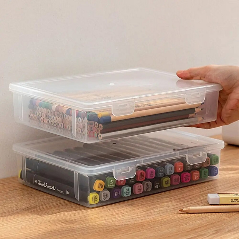 Kaasaskantav lauaarvuti korraldaja läbipaistev kontoritarbed kirjatarvete ümbris Mark pliiatsikarp Pliiatsikarp hoiukarp