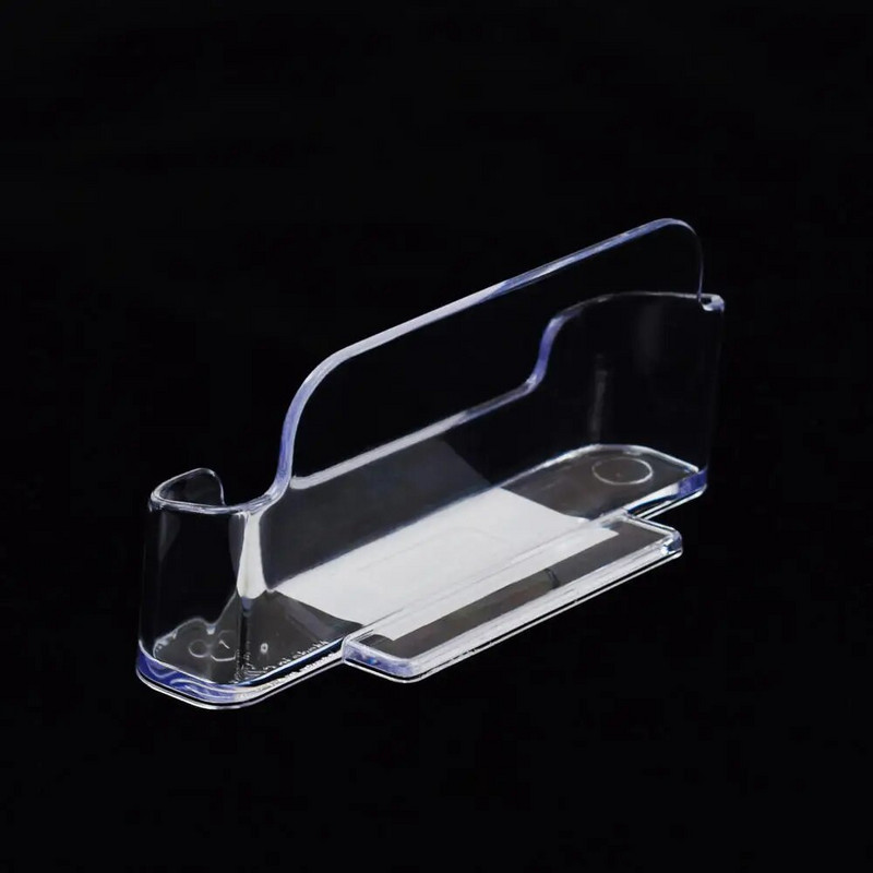 Läbipaistev lauariiul karp hoiustamisalus akrüülplastist läbipaistev lauaarvuti visiitkaardihoidja asukohakaardi korraldaja