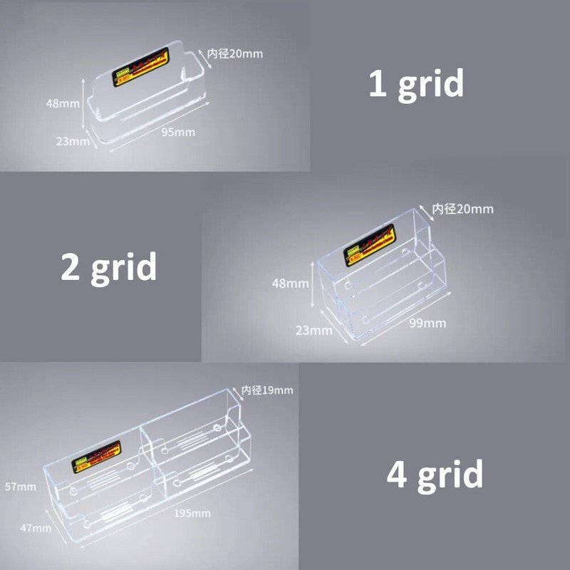 Läbipaistev lauariiul karp hoiustamisalus akrüülplastist läbipaistev lauaarvuti visiitkaardihoidja asukohakaardi korraldaja
