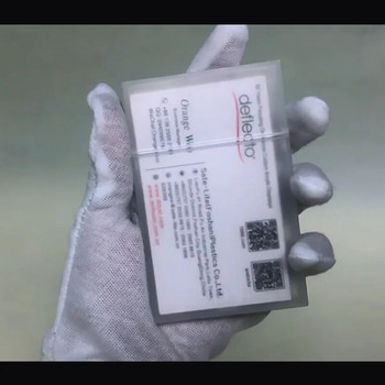 1 τμχ Φορητή ημιδιαφανής ματ Πλαστική θήκη επαγγελματικών καρτών που δεν λυγίζει Μικρή αναδιπλούμενη θήκη επαγγελματικής κάρτας Προμήθειες γραφείου